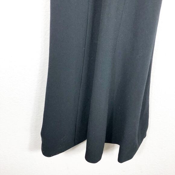 Dress The Population Iris Slit Crepe Black Gown Maxi Dress - Picture 10 of 14